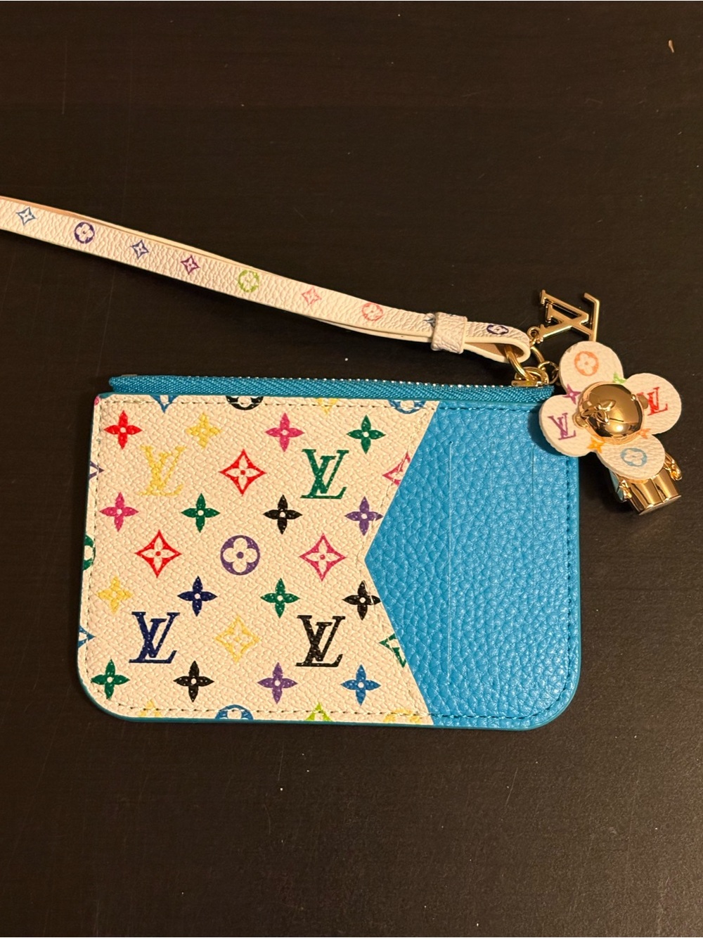 Vivienne Doll Multicolor Card Holder Wristlet